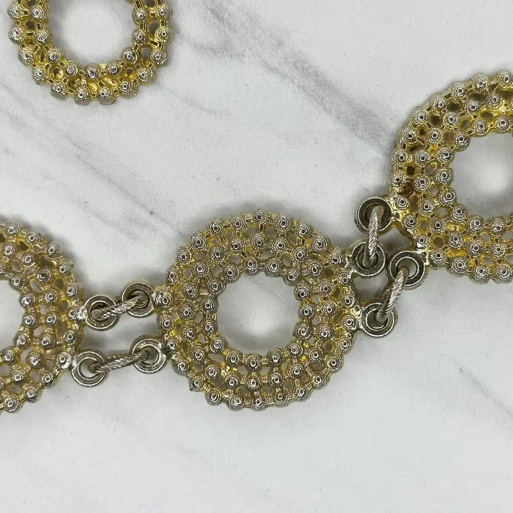 Vintage Chunky Gold Tone Chain Belt OS ✨